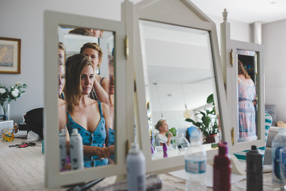 Bridal Preparations at a wedding in Jersey, Channel Islands