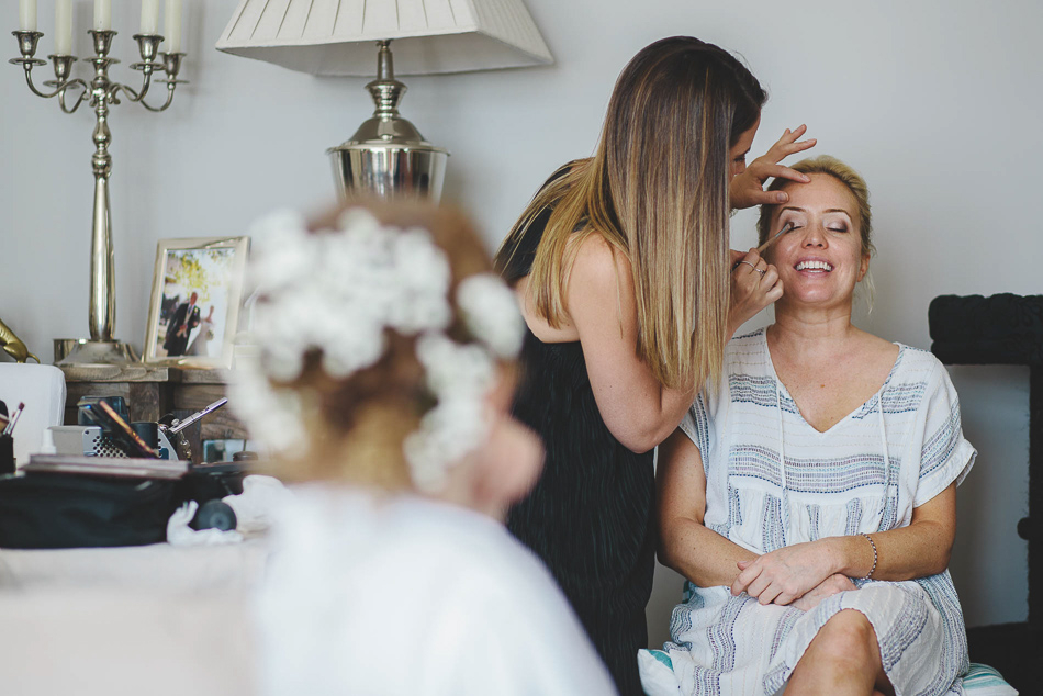 Bridal Preparations at a wedding in Jersey, Channel Islands