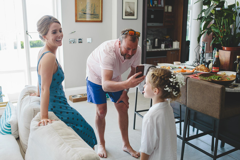 Bridal Preparations at a wedding in Jersey, Channel Islands