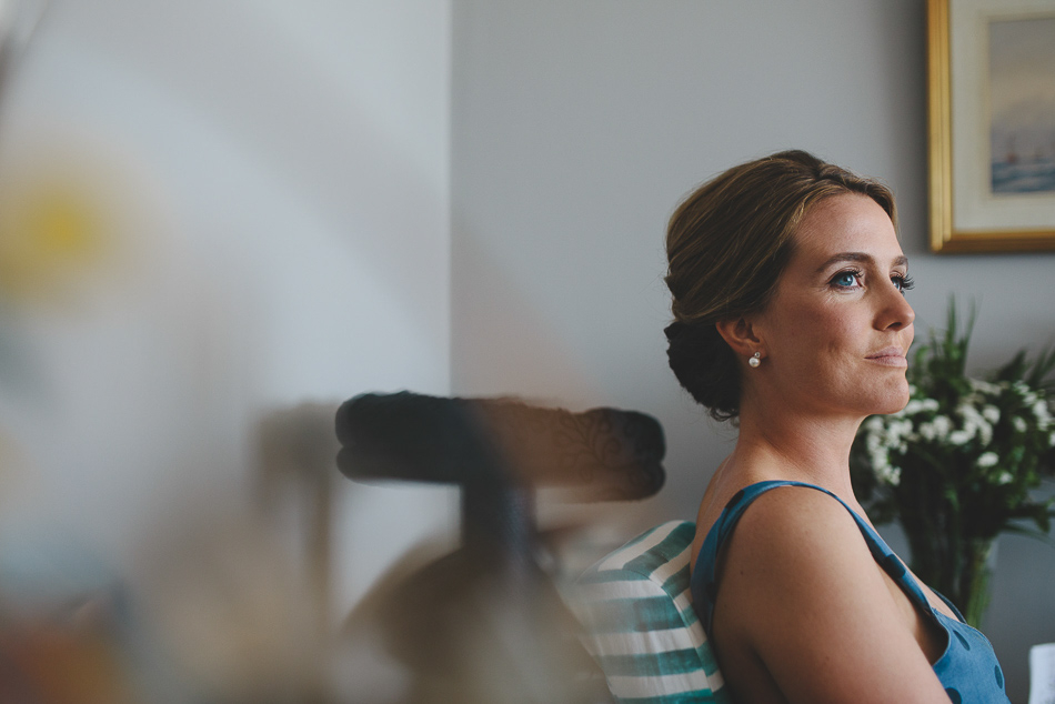 Photo of the bride getting ready at a wedding in Jersey, Channel Islands