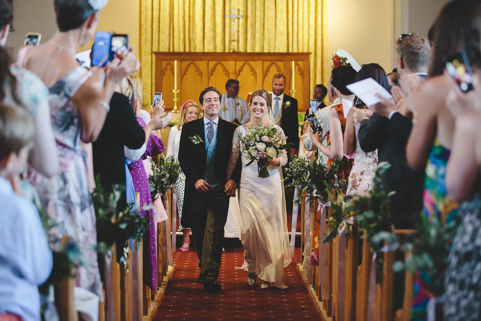 Jersey wedding photography. Wedding ceremony at Gouray Church.