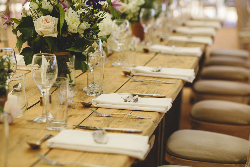 Table decoration detailsat a wedding in Jersey, Channel Islands