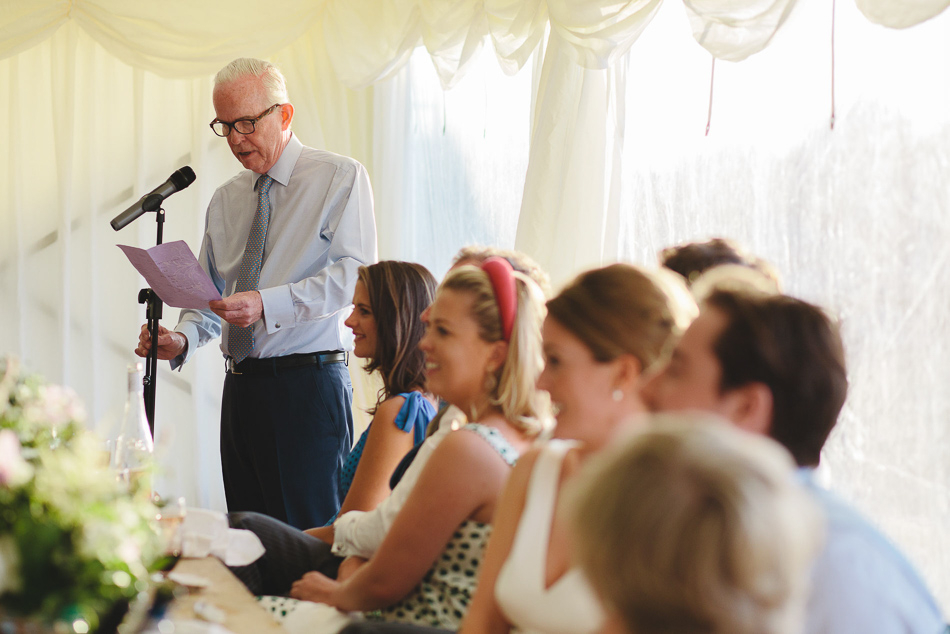 Father of the brides speech at a wedding in Jersey, Channel Islands