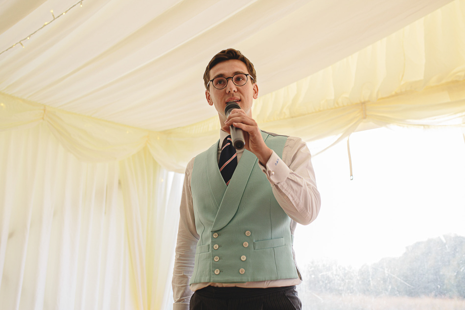 The best man speech at a wedding in Jersey, Channel Islands