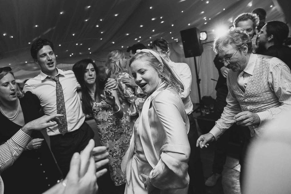 Guests dancing at a wedding in Jersey, Channel Islands