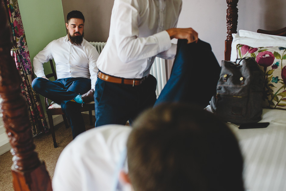 Groomsmen getting ready