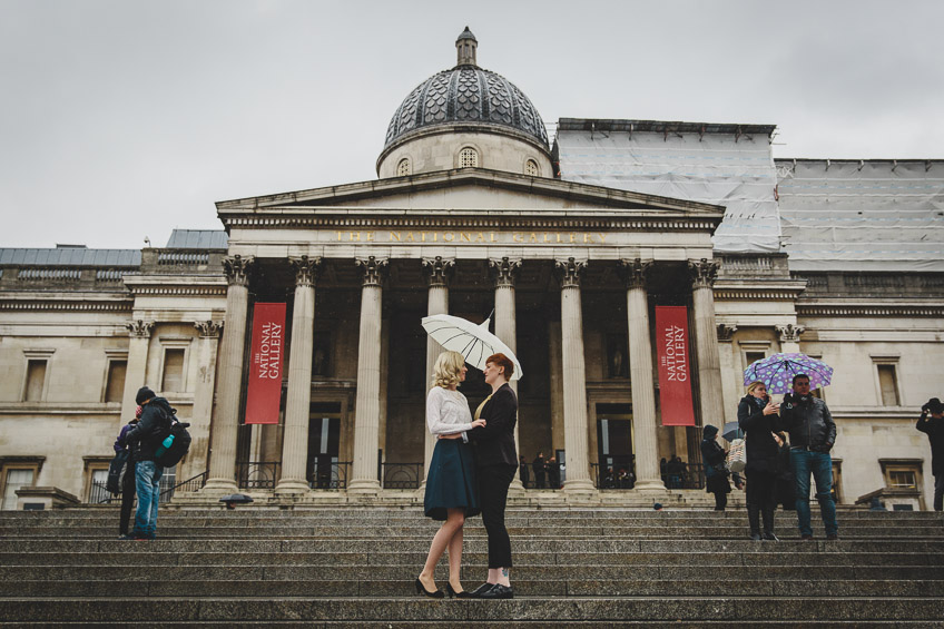 London Engagement Photography Trafalgar Square