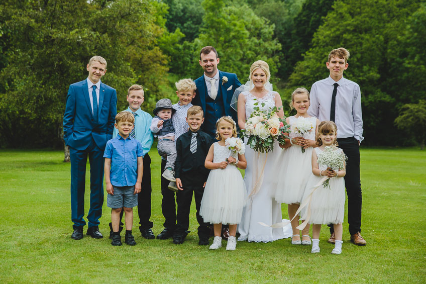 The Manor House Wedding Group Photo Castle Combe