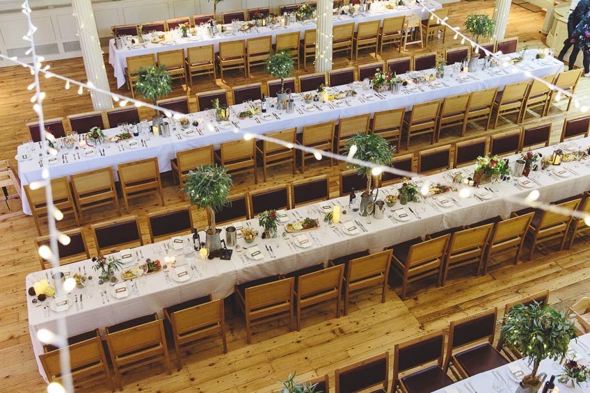 St Georges Hall Wedding Table Settings
